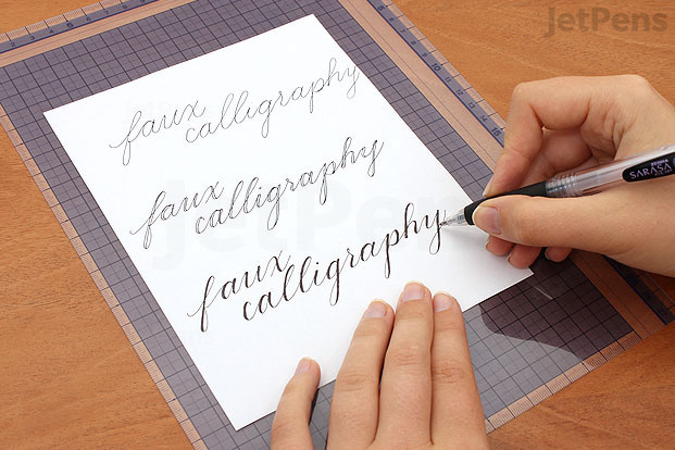 Faux calligraphy is a good way to get a feel for strokes.