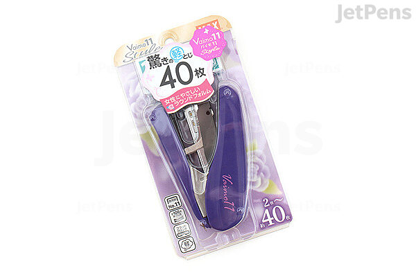 Stapler, 20 sheets, no.10 max hd-10k purple