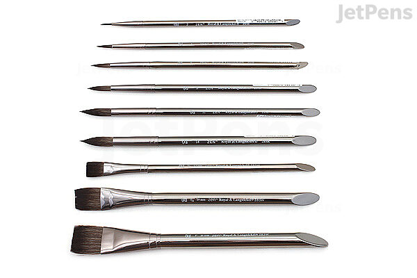 Zen™ Series 83 Watercolor 5 Piece Pointed Oval Brush Set