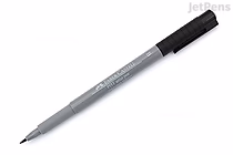 Image of a Faber-Castell PITT Artist Pen with a brush tip, labeled Cold Grey IV (233). The pen has a grey barrel and a black cap.