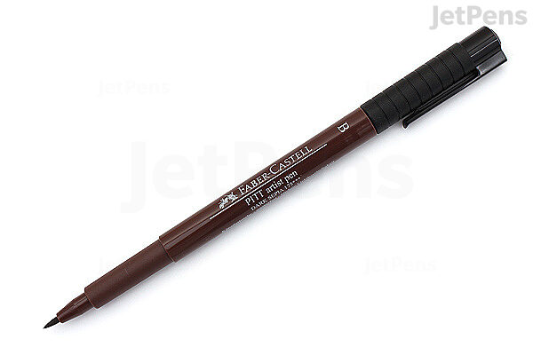 vreugde Huh convergentie Faber-Castell PITT Artist Pen - B Brush - Dark Sepia 175 | JetPens