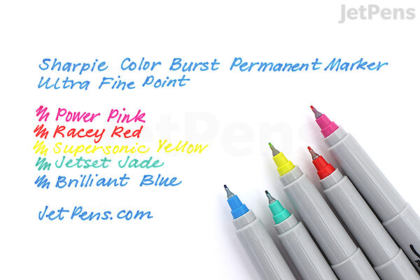  SHARPIE Color Burst Permanent Markers, Fine Point