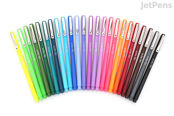 marvy le pen marker pen fine point 24 color bundle le pen color chart