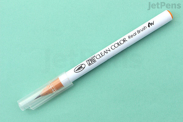 kuretake zig clean color real brush pen marine green 400