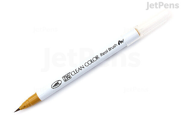 ZIG: Clean Color Real Brush Marker (Ochre 063) – Doodlebugs
