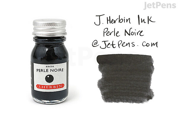 Herbin Perle Noire Ink (Pearl Black) - 10 ml Bottle