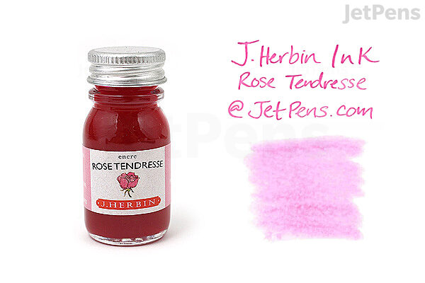 J Herbin Rose Tendresse Ink Tenderness Rose Pink 10 Ml Bottle Jetpens J Herbin Rose Tendresse Ink Tenderness Rose Pink 10 Ml Bottle Jetpens