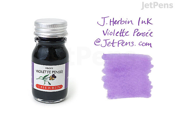 J. Herbin Violette Pensée Ink (Pensive Violet) - 10 ml Bottle | JetPens