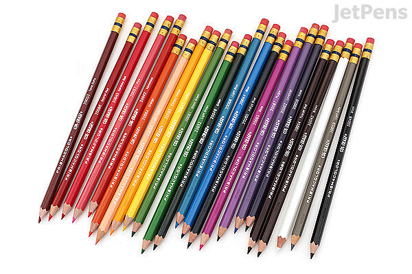 Col-Erase Pencil with Eraser, 0.7 mm, 2B, Assorted Lead and Barrel Colors,  24/Pack
