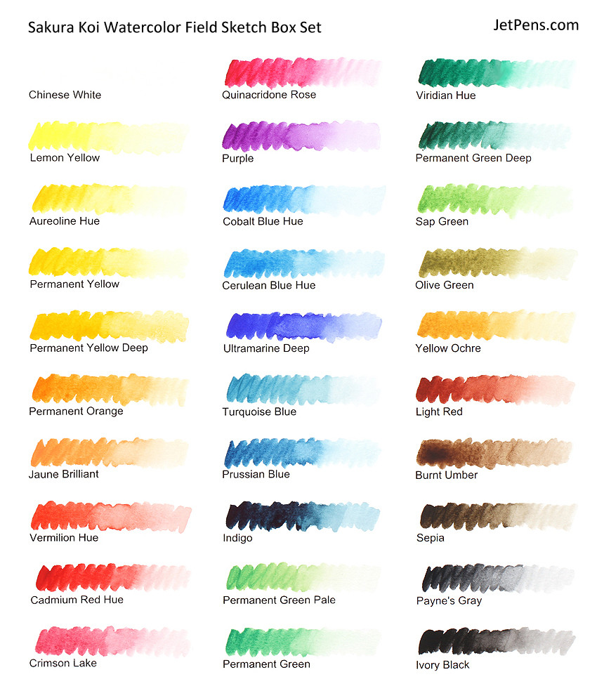 Sakura Koi Watercolor Field Sketch Box Set 24 Color Sakura Koi Watercolor Field Sketch Box Set 24 Color