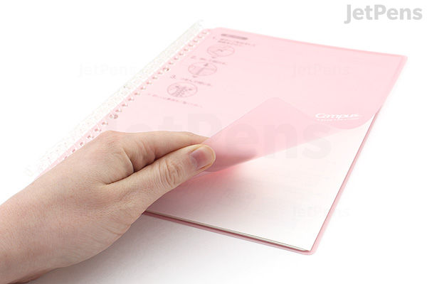 Kokuyo Campus Easy Carry Slim Smart Ring Lot De 3 Classeurs à Anneaux B5 (Rose Vif, Vert, Transparent) - 26 Anneaux