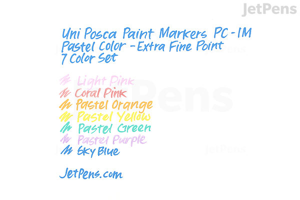 Uni Posca PC-1MR Set- Pastel Colors