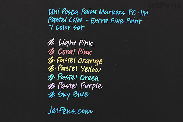 Uni Posca PC-1M 16 Color Extra Fine Tapered Tip Paint Marker Set