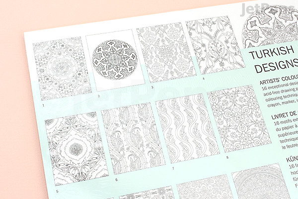 Jetpens Com Pepin Artists Coloring Book Turkish Designs