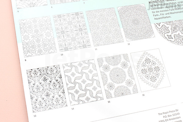 Jetpens Com Pepin Artists Coloring Book Turkish Designs