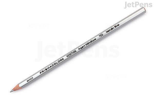 Prismacolor Verithin Colored Pencils, Metallic Silver, (02460) ( Pack Of 12  )