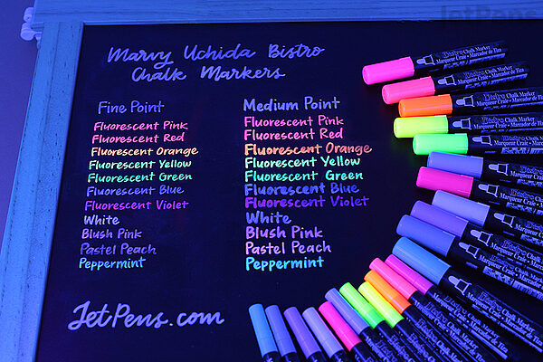 Marvy Uchida® Bistro Chalk Markers, Chisel, Fine & Broad Tip, 13 Color Set