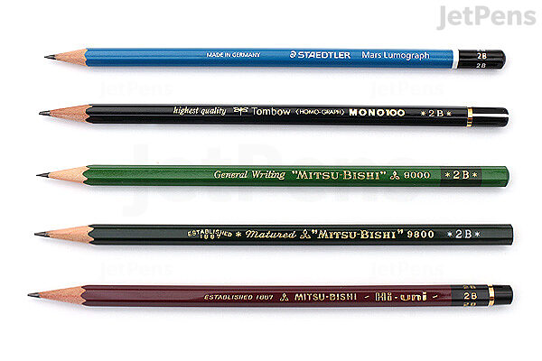  JetPens Wooden Pencil Sampler - 2B