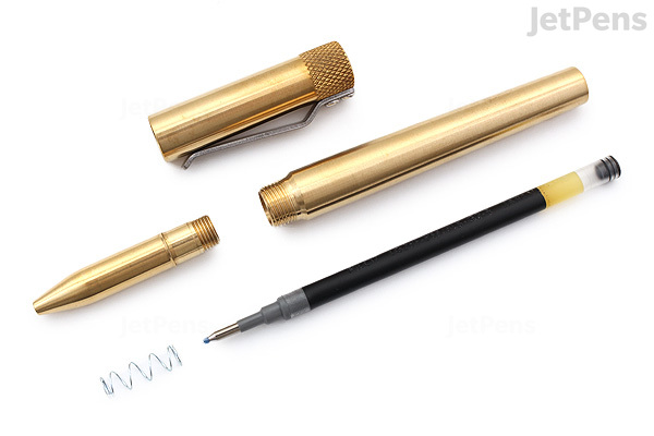Karas Kustoms Render K Pen - Brass - 0.5 mm - Black Ink - JetPens.com