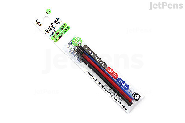  Pilot FriXion Ball Slim Gel Multi Pen Refill - 0.5 mm - 3  Color Set