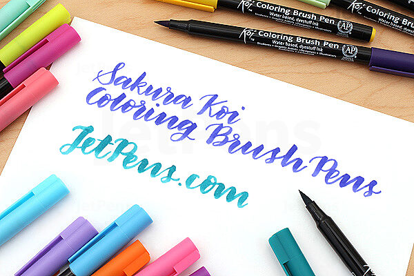 temperament vrouwelijk Ingrijpen Sakura Koi Coloring Brush Pen - 6 Gray Color Set | JetPens