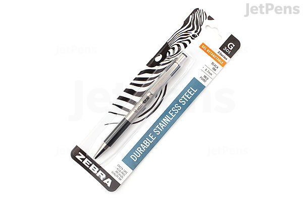 Zebra G-301 Gel Pen mm Black Grip Black Ink JetPens