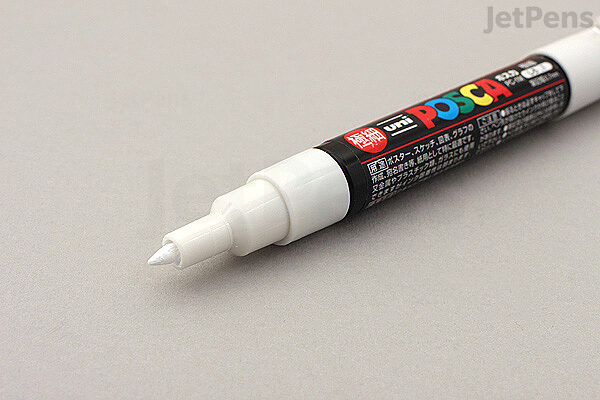 Schande Ringlet bom Uni Posca Paint Marker PC-1M - White - Extra Fine Point | JetPens