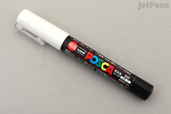 Uni Posca Paint Marker PC-1M White Extra Fine Point JetPens