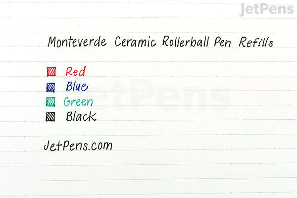 Monteverde Montblanc Style Red Ballpoint Refill Medium 2-Pack