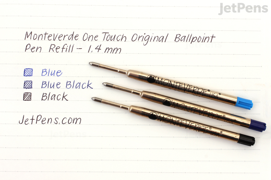 Monteverde One Touch Original Ballpoint Pen Refill - 1.4 mm - Blue ...