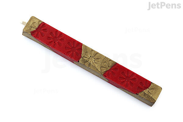 Global Solutions Wax Seal Stick - Red with Gold Swirl