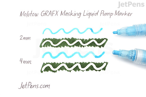  Molotow GRAFX Masking Fluid Pump Marker, 2mm, 1 Each (728.001)  : Tools & Home Improvement