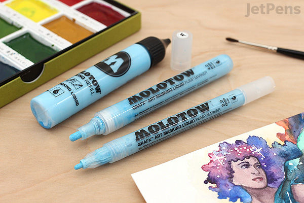 Molotow GRAFX Masking Liquid Pump Marker mm JetPens