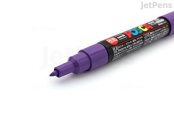 Uni Posca Pc1Mr, Extra Fine Tip Pen, Soft Colors, 8 Pieces