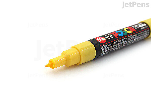 POSCA Paint Marker, PC-1M Extra Fine, Yellow