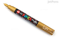 Uni Posca Paint Marker PC-1M - Gold - Extra Fine Point - UNI PC1M.25