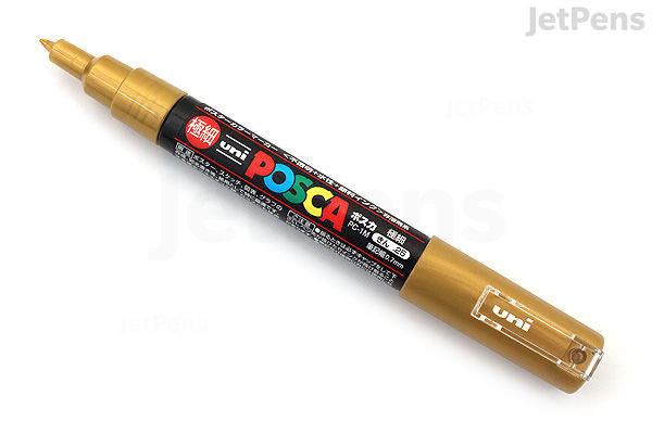 Uni Posca Paint Marker PC-1M Gold Extra Fine Point JetPens