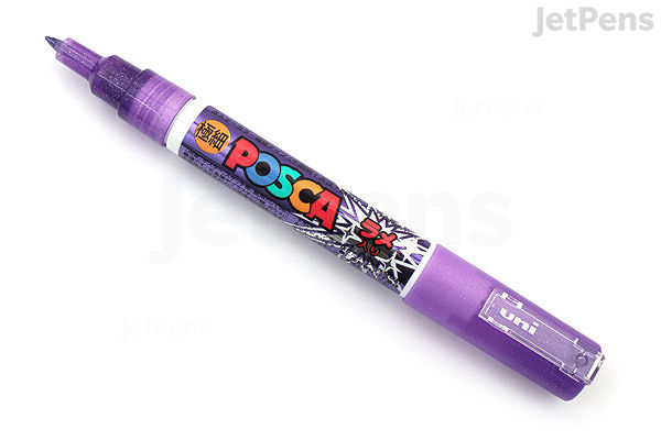 Uni Posca Glitter Paint Marker PC-1ML Violet Extra Fine Point