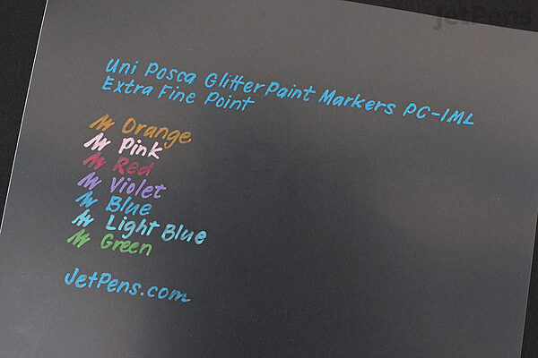 Conserveermiddel helper bros Uni Posca Glitter Paint Marker PC-1ML - Extra Fine Point - 7 Color Set |  JetPens