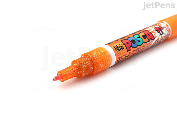 Posca Marker Extra Fine Point Tip 1m [Glitter Orange]