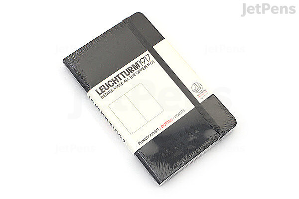 Leuchtturm1917 A6 Pocket Softcover Dotted Notebook - Black