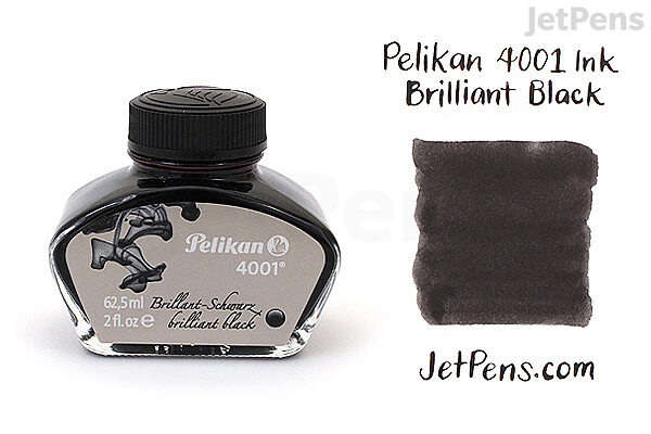 maandag procedure Konijn Pelikan 4001 Brilliant Black Ink - 62.5 ml Bottle | JetPens