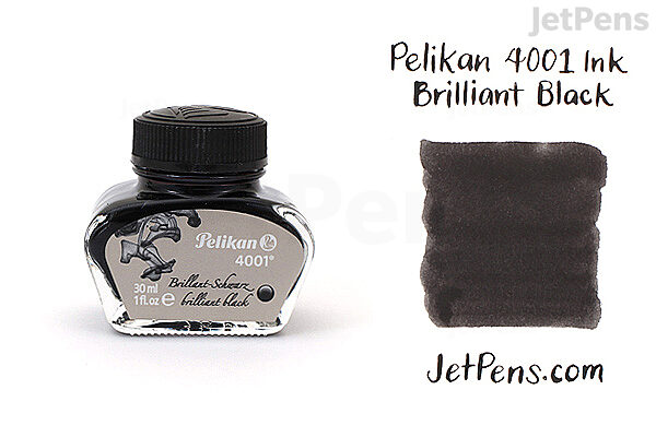 potlood uitlaat maat Pelikan 4001 Brilliant Black Ink - 30 ml Bottle | JetPens