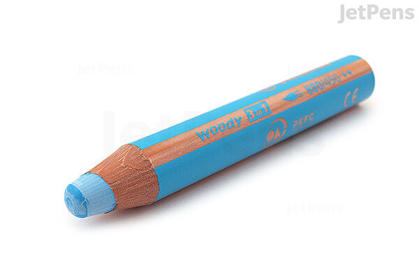 Stabilo Woody 3 in 1 Colored Pencil - Cyan Blue