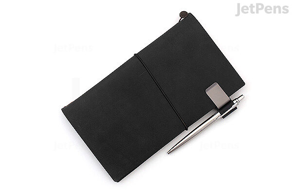  Jurxy 3 PCS Pen Loop for Notebook Retro Leather Traveler  Journal Notebook Pencil Holder Bookmark with Copper Clip - Black Brown Dark  Red : Office Products