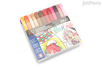 Sakura Koi Coloring Brush Pen - 24 Color Set - SAKURA XBR-24SA
