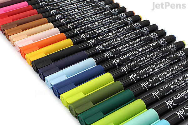 Koi Coloring Brush Pen Set of 24 – Crush