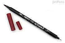Marvy Le Plume II Double-Sided Watercolor Marker - English Red (28) - MARVY 1122-#28