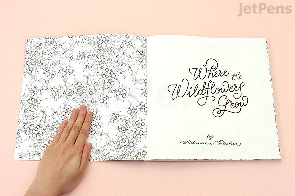 Jetpens Com Where The Wildflowers Grow Coloring Book Adriana Picker
