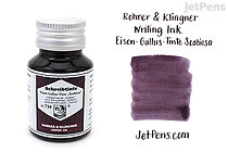 Rohrer & Klingner Eisen-Gallus-Tinte Scabiosa (Iron/Gall-Nut-Ink Scabiosa) Writing Ink - 50 ml Bottle - ROHRER-KLINGNER 40 710 050